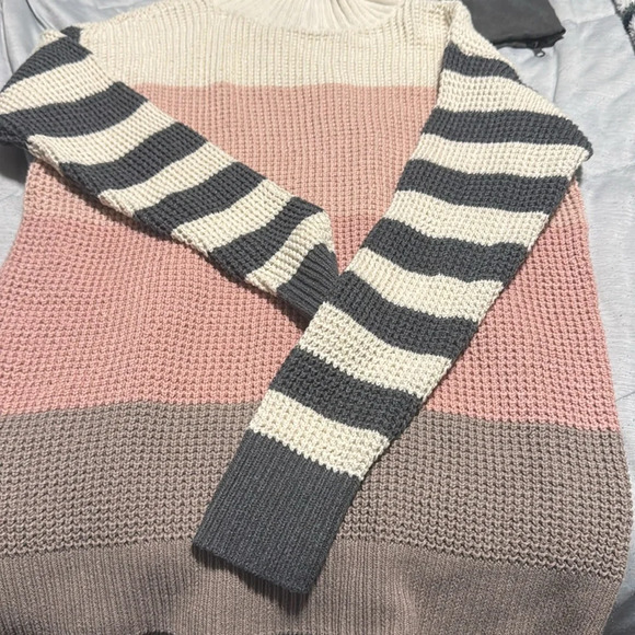 3/25 promo! Chaps textured striped sweater - Picture 4 of 5